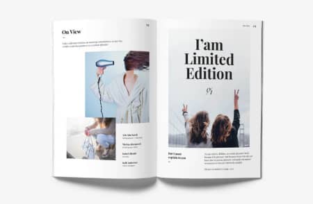 Разворот книги, текст с изображением